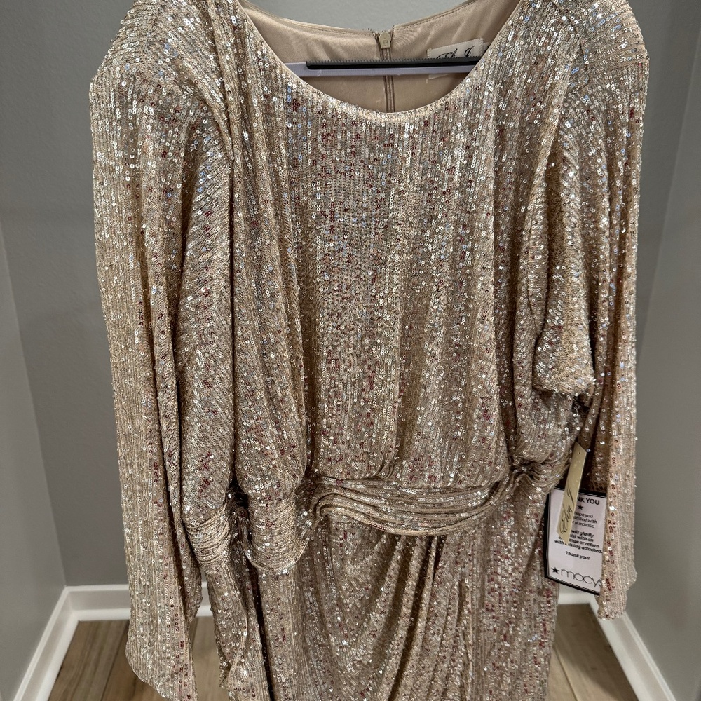 Sequin Champagne Dress